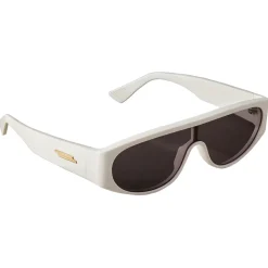 Bottega Veneta - Acetate Mask Sunglasses - Ivory Grey - Sunglasses - Bottega Veneta Eyewear - Avvenice