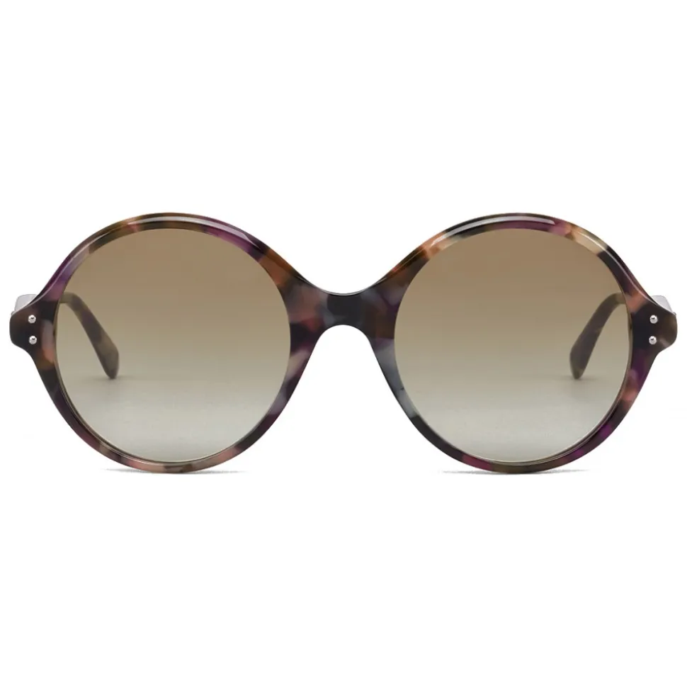 Bottega Veneta - Acetate Round Sunglasses - Multicolor - Sunglasses - Bottega Veneta Eyewear - Avvenice