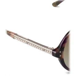 Bottega Veneta - Acetate Round Sunglasses - Multicolor - Sunglasses - Bottega Veneta Eyewear - Avvenice