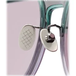 Bottega Veneta - Acetate Round Sunglasses - Green Violet - Sunglasses - Bottega Veneta Eyewear - Avvenice