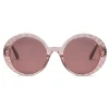 Bottega Veneta - Acetate Round Oversize Sunglasses - Pink - Sunglasses - Bottega Veneta Eyewear - Avvenice