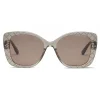 Bottega Veneta - Acetate Square Oversize Sunglasses - Brown - Sunglasses - Bottega Veneta Eyewear - Avvenice