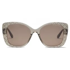 Bottega Veneta - Acetate Square Oversize Sunglasses - Brown - Sunglasses - Bottega Veneta Eyewear - Avvenice