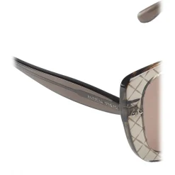 Bottega Veneta - Acetate Square Oversize Sunglasses - Brown - Sunglasses - Bottega Veneta Eyewear - Avvenice