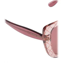 Bottega Veneta - Acetate Square Oversize Sunglasses - Pink - Sunglasses - Bottega Veneta Eyewear - Avvenice
