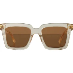 Bottega Veneta - Acetate Square Oversize Sunglasses - Beige Brown - Sunglasses - Bottega Veneta Eyewear - Avvenice