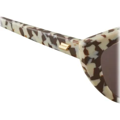 Bottega Veneta - Acetate Teardrop Sunglasses - Brown - Sunglasses - Bottega Veneta Eyewear - Avvenice