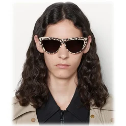 Bottega Veneta - Acetate Teardrop Sunglasses - Brown - Sunglasses - Bottega Veneta Eyewear - Avvenice