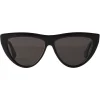 Bottega Veneta - Acetate Teardrop Sunglasses - Black Grey - Sunglasses - Bottega Veneta Eyewear - Avvenice