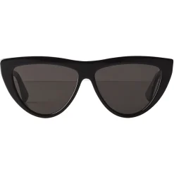 Bottega Veneta - Acetate Teardrop Sunglasses - Black Grey - Sunglasses - Bottega Veneta Eyewear - Avvenice