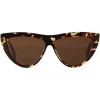 Bottega Veneta - Acetate Teardrop Sunglasses - Havana Brown - Sunglasses - Bottega Veneta Eyewear - Avvenice
