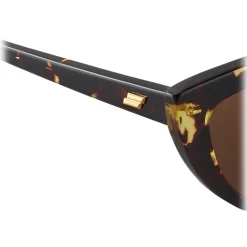 Bottega Veneta - Acetate Teardrop Sunglasses - Havana Brown - Sunglasses - Bottega Veneta Eyewear - Avvenice