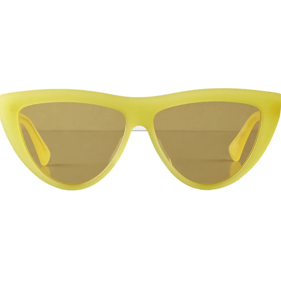 Bottega Veneta - Acetate Teardrop Sunglasses - Yellow - Sunglasses - Bottega Veneta Eyewear - Avvenice