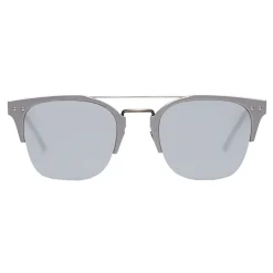 Bottega Veneta - Alluminium Classic Sunglasses - Black Gray Silver - Sunglasses - Bottega Veneta Eyewear - Avvenice