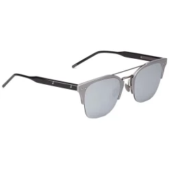 Bottega Veneta - Alluminium Classic Sunglasses - Black Gray Silver - Sunglasses - Bottega Veneta Eyewear - Avvenice