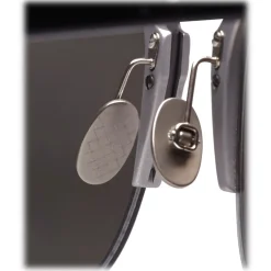 Bottega Veneta - Alluminium Classic Sunglasses - Black Gray Silver - Sunglasses - Bottega Veneta Eyewear - Avvenice