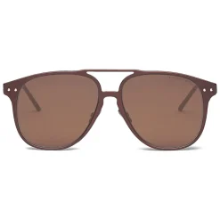 Bottega Veneta - Alluminium Aviator Sunglasses - Brown Havana - Sunglasses - Bottega Veneta Eyewear - Avvenice
