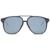 Bottega Veneta - Alluminium Aviator Sunglasses - Black Gray - Sunglasses - Bottega Veneta Eyewear - Avvenice