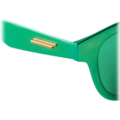 Bottega Veneta - Aluminium Classic D-Frame Sunglasses - Green - Sunglasses - Bottega Veneta Eyewear - Avvenice