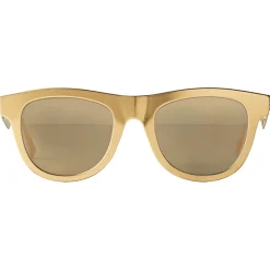 Bottega Veneta - Aluminium Classic D-Frame Sunglasses - Gold Brown - Sunglasses - Bottega Veneta Eyewear - Avvenice
