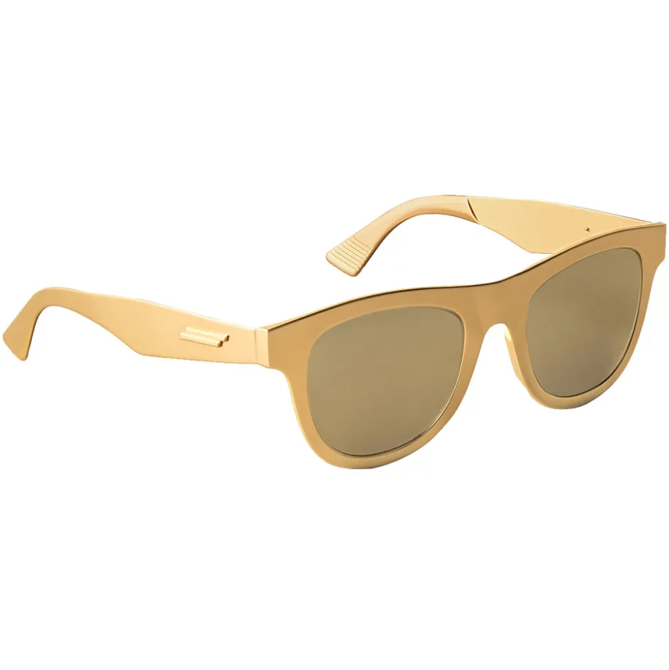 Bottega Veneta - Aluminium Classic D-Frame Sunglasses - Gold Brown - Sunglasses - Bottega Veneta Eyewear - Avvenice
