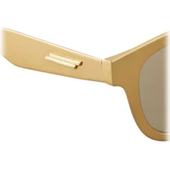 Bottega Veneta - Aluminium Classic D-Frame Sunglasses - Gold Brown - Sunglasses - Bottega Veneta Eyewear - Avvenice