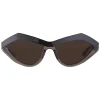 Bottega Veneta - Angular Cat-Eye Sunglasses - Black Smoke - Sunglasses - Bottega Veneta Eyewear - Avvenice