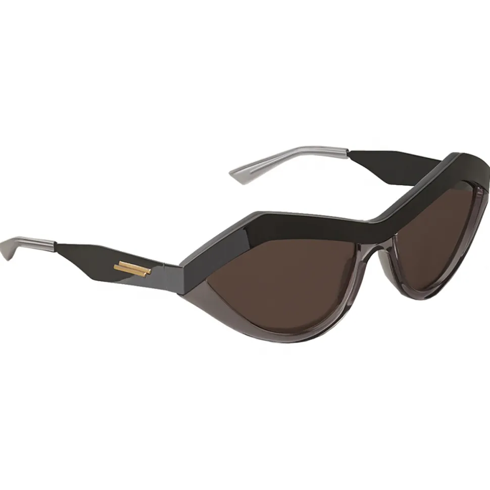 Bottega Veneta - Angular Cat-Eye Sunglasses - Black Smoke - Sunglasses - Bottega Veneta Eyewear - Avvenice