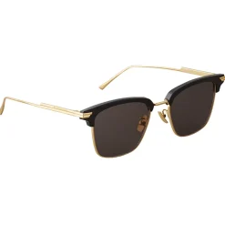 Bottega Veneta - Clubmaster Sunglasses - Black Gold - Sunglasses - Bottega Veneta Eyewear - Avvenice