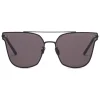 Bottega Veneta - Cross Metal Square Sunglasses - Black Grey - Sunglasses - Bottega Veneta Eyewear - Avvenice