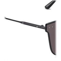 Bottega Veneta - Cross Metal Square Sunglasses - Black Grey - Sunglasses - Bottega Veneta Eyewear - Avvenice