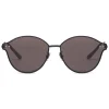 Bottega Veneta - Cross Metal Cat Eye Sunglasses - Black Grey - Sunglasses - Bottega Veneta Eyewear - Avvenice
