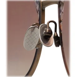 Bottega Veneta - Cross Metal Cat Eye Sunglasses - Bronze - Sunglasses - Bottega Veneta Eyewear - Avvenice