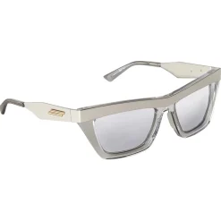 Bottega Veneta - D-Frame Sunglasses - Silver White - Sunglasses - Bottega Veneta Eyewear - Avvenice