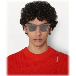 Bottega Veneta - D-Frame Sunglasses - Black Grey - Sunglasses - Bottega Veneta Eyewear - Avvenice