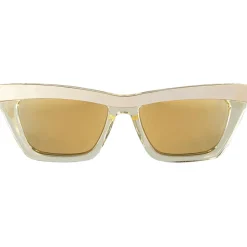 Bottega Veneta - D-Frame Sunglasses - Champagne Gold - Sunglasses - Bottega Veneta Eyewear - Avvenice