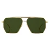 Bottega Veneta - Metal Aviator Sunglasses - Gold Green - Sunglasses - Bottega Veneta Eyewear - Avvenice
