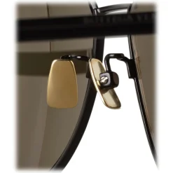 Bottega Veneta - Metal Aviator Sunglasses - Black Gold - Sunglasses - Bottega Veneta Eyewear - Avvenice