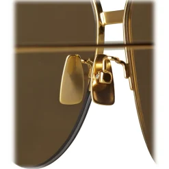 Bottega Veneta - Metal Aviator Sunglasses - Gold - Sunglasses - Bottega Veneta Eyewear - Avvenice