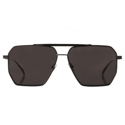 Bottega Veneta - Metal Aviator Sunglasses - Black Grey - Sunglasses - Bottega Veneta Eyewear - Avvenice