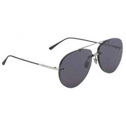 Bottega Veneta - Metal Aviator Sunglasses - Silver Grey - Sunglasses - Bottega Veneta Eyewear - Avvenice