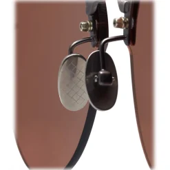 Bottega Veneta - Metal Cat Eye Sunglasses - Silver Red - Sunglasses - Bottega Veneta Eyewear - Avvenice