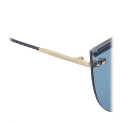 Bottega Veneta - Metal Cat Eye Sunglasses - Blue - Sunglasses - Bottega Veneta Eyewear - Avvenice