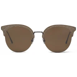 Bottega Veneta - Metal Cat Eye Sunglasses - Brown - Sunglasses - Bottega Veneta Eyewear - Avvenice