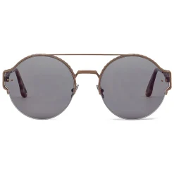 Bottega Veneta - Metal Classic Sunglasses Brunished - Antique Brass - Sunglasses - Bottega Veneta Eyewear - Avvenice