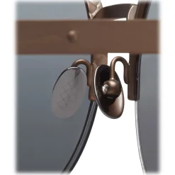 Bottega Veneta - Metal Classic Sunglasses Brunished - Antique Brass - Sunglasses - Bottega Veneta Eyewear - Avvenice