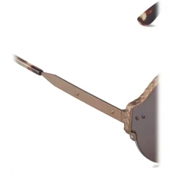 Bottega Veneta - Metal Classic Sunglasses Brunished - Antique Brass - Sunglasses - Bottega Veneta Eyewear - Avvenice