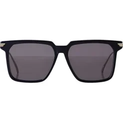 Bottega Veneta - Metal Oversize Square Sunglasses - Blue Ruthenium Grey - Sunglasses - Bottega Veneta Eyewear - Avvenice