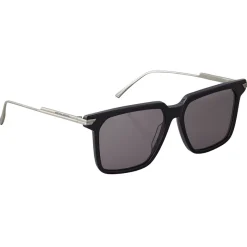 Bottega Veneta - Metal Oversize Square Sunglasses - Blue Ruthenium Grey - Sunglasses - Bottega Veneta Eyewear - Avvenice