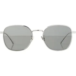 Bottega Veneta - Metal Square Sunglasses - Ruthenium Grey - Sunglasses - Bottega Veneta Eyewear - Avvenice